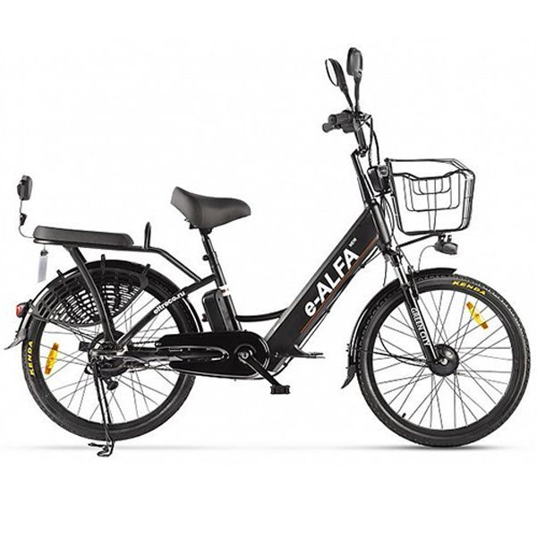 Электровелосипед Green City E-Alfa New (черный)