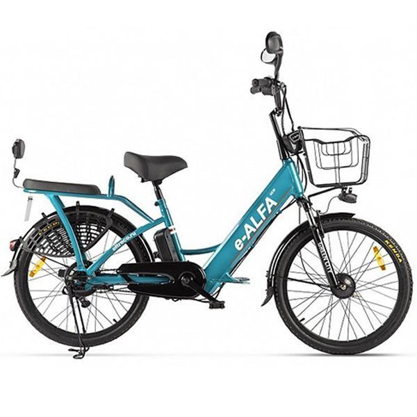 Электровелосипед Green City E-Alfa New (синий)