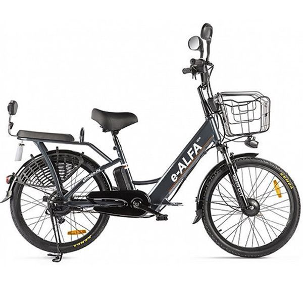 Электровелосипед Green City E-Alfa New (серый)