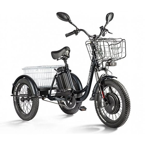 Велогибрид трицикл Eltreco Porter Fat 700 (черный)