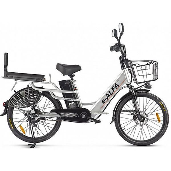 Электровелосипед GREEN CITY e-ALFA Lux (серебристый)