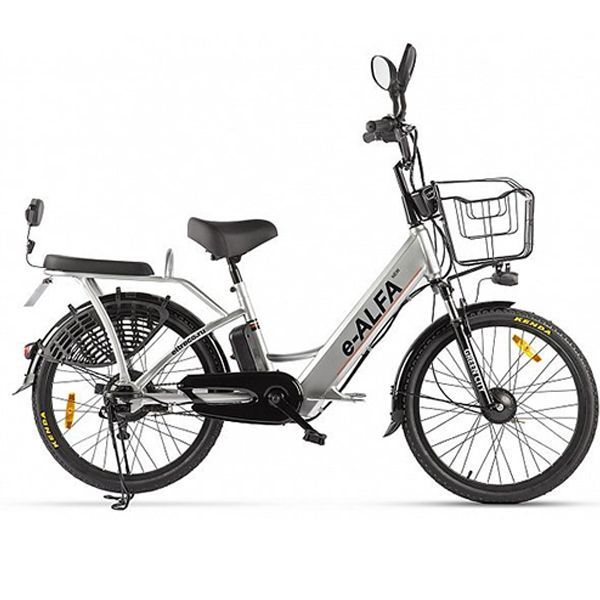 Электровелосипед Green City E-Alfa New (серебристый)